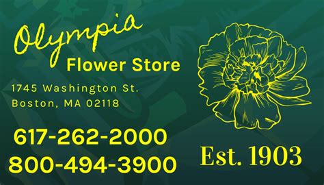 olympia flower store